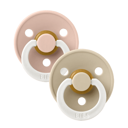 BIBS Speen Maat 2 Anatomical Blush Glow/Vanilla Glow koop je bij Babywinkel