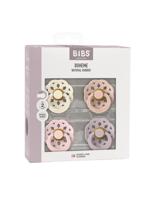BIBS Speen Maat 2 Boheme Ivory/Blush/Blossom/Dusky Lilac 4St koop je bij Babywinkel