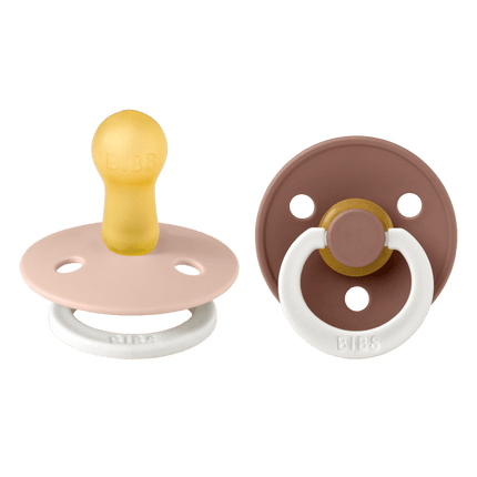 BIBS Speen Maat 2 Colour Blush Glow/Woodchuck Glow 2St koop je bij Babywinkel