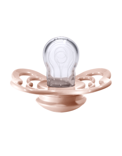 BIBS Speen Maat 2 Ivory/Blush Supreme Silicone 2st koop je bij Babywinkel