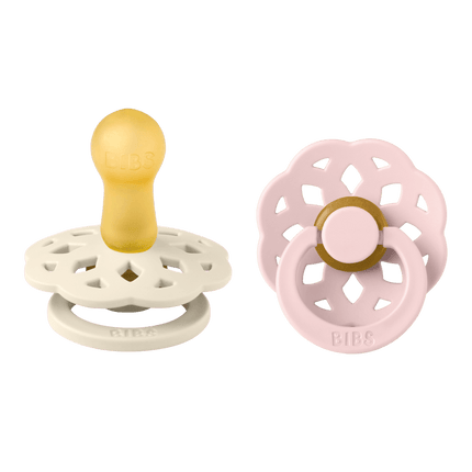 BIBS Speen Maat 2 Latex Boheme Ivory/Blossom 2st koop je bij Babywinkel