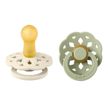 BIBS Speen Maat 2 Latex Boheme Ivory/Sage 2st koop je bij Babywinkel