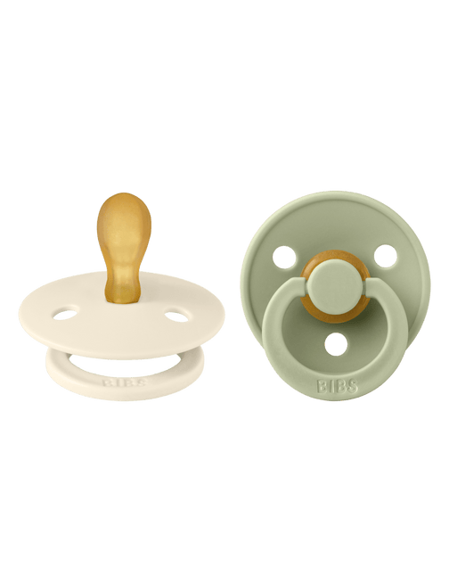BIBS Speen Maat 2 Latex Symmetric Ivory/Sage 2st koop je bij Babywinkel