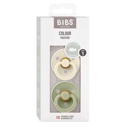 BIBS Speen Maat 2 Latex Symmetric Ivory/Sage 2st koop je bij Babywinkel