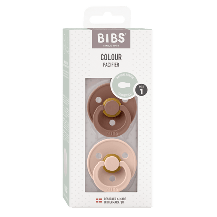 BIBS Speen Maat 2 Latex Symmetric Woodchuck/Blush 2st koop je bij Babywinkel