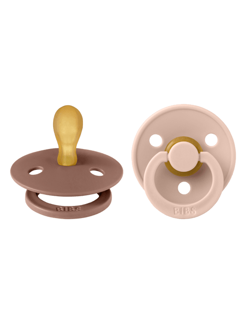 BIBS Speen Maat 2 Latex Symmetric Woodchuck/Blush 2st koop je bij Babywinkel