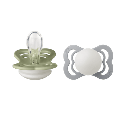 BIBS Speen Maat 2 Sage Night/Cloud Night Supreme Silicone 2st koop je bij Babywinkel
