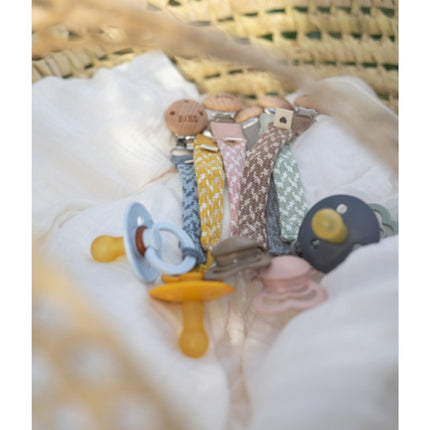 BIBS Speenkoord Dark Oak/Vanilla koop je bij Babywinkel