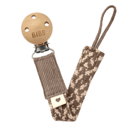 BIBS Speenkoord Dark Oak/Vanilla koop je bij Babywinkel