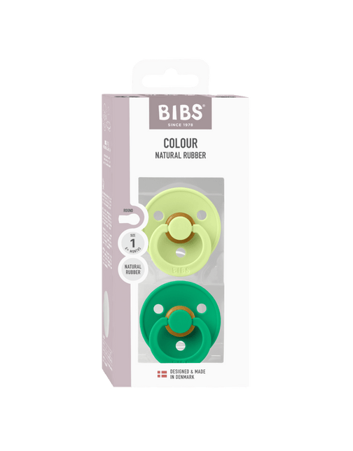BIBS Spenen Maat 2 Colour Latex Matcha/Cactus 2st koop je bij Babywinkel