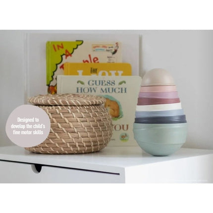 BIBS Stapeltoren Pastel Rainbow koop je bij Babywinkel