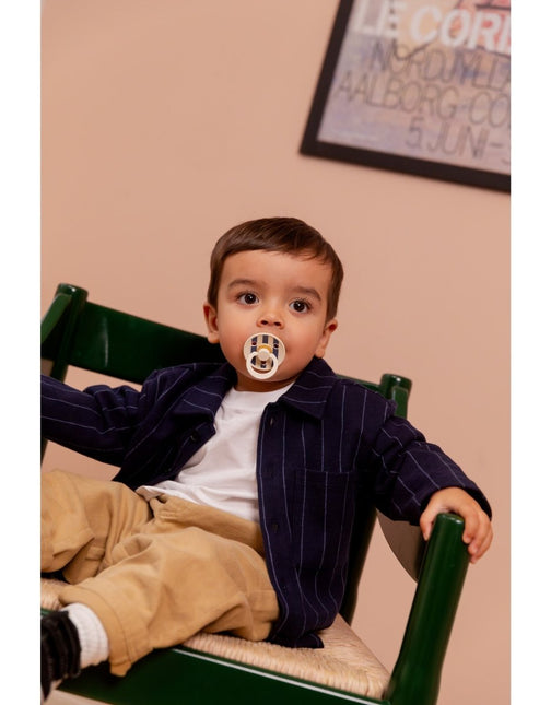 BIBS Speen Maat 2 Studio Colour Pin Anatomical Ivory Steel Blue Mix koop je bij Babywinkel