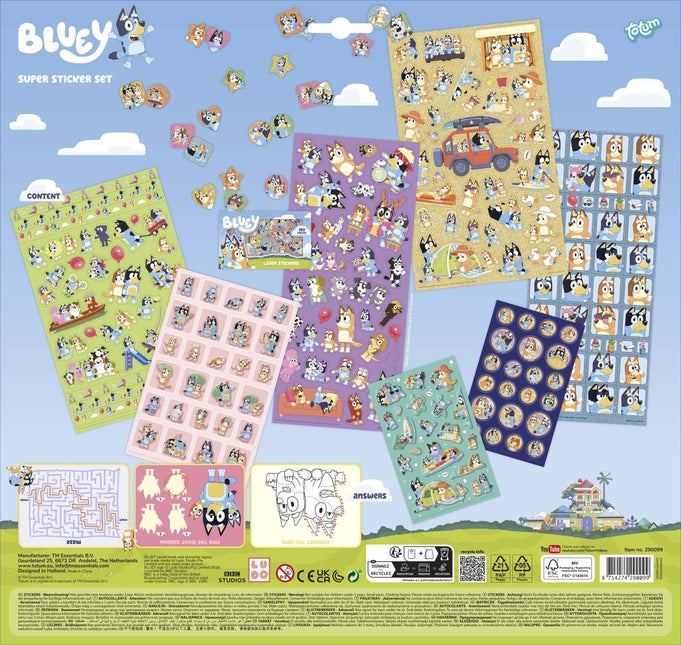 Bluey Stickers 7st koop je bij Babywinkel