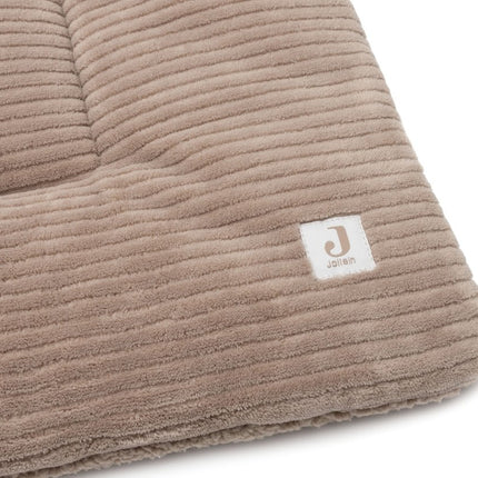 Jollein Boxkleed Cloudy Rib/ Milky Coffee 75X95Cm koop je bij Babywinkel