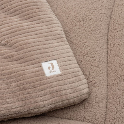 Jollein Boxkleed Cloudy Rib/ Milky Coffee 75X95Cm koop je bij Babywinkel