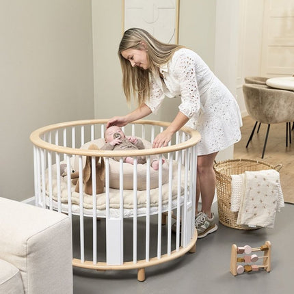 Meyco Boxkleed Knots Soft Sand 95Cm koop je bij Babywinkel