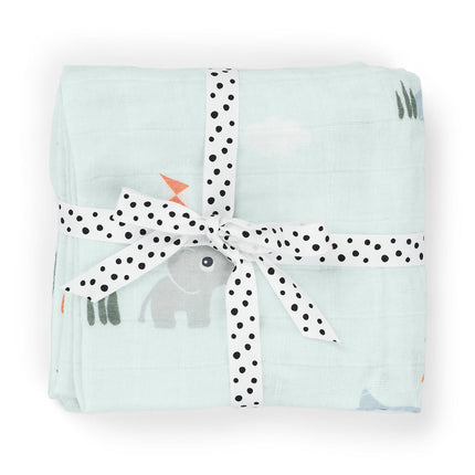Done by Deer Monddoekje Playground Blauw 2St koop je bij Babywinkel