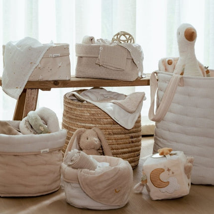 Little Dutch Commodemandje Pure Soft Beige Stripe Klein koop je bij Babywinkel