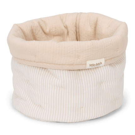 Little Dutch Commodemandje Pure Soft Beige Stripe Klein koop je bij Babywinkel