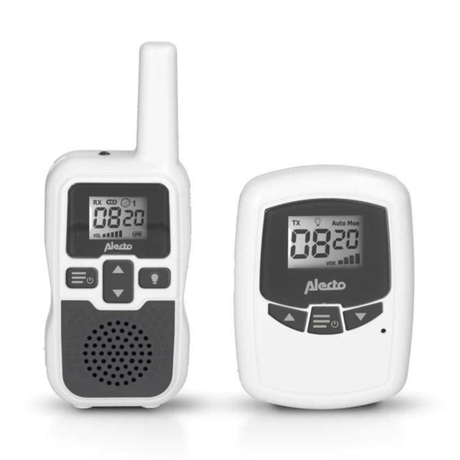 Alecto Babyfoon Dbx - 80 Wit/Antraciet Met Groot Bereik Tot 3.000 Meter koop je bij Babywinkel