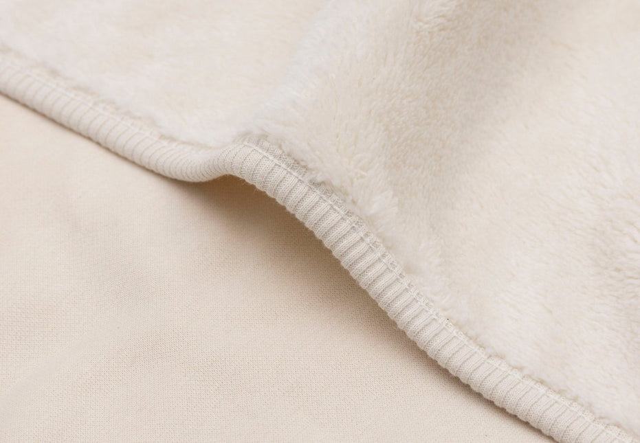 Jollein Ledikantdeken Basic Jersey/ Sherpa Oatmeal 100X150Cm koop je bij Babywinkel