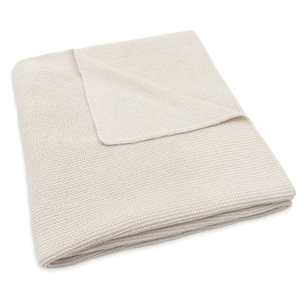 Jollein Ledikantdeken Basic Knit/ Oatmeal 100X150Cm koop je bij Babywinkel