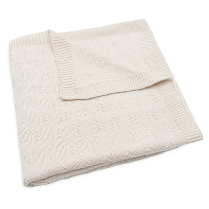 Jollein Ledikantdeken Grain Knit Oatmeal 100X150Cm koop je bij Babywinkel