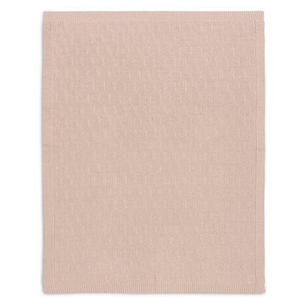 Jollein Ledikantdeken Grain Knit Wild Rose 100X150Cm koop je bij Babywinkel