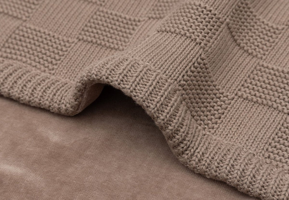 Jollein Wiegdeken Milky Coffee/ Velvet 75X100Cm koop je bij Babywinkel