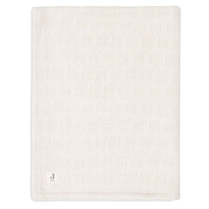 Jollein Wiegdeken Grain Knit Oatmeal/Velvet 75X100Cm koop je bij Babywinkel