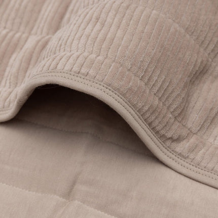 Jollein Wiegdeken Velvet Rib/ Milky Coffee 75X100Cm koop je bij Babywinkel