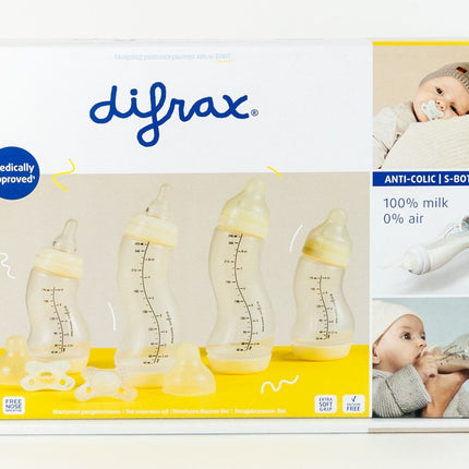 Difrax Startersset 1: Transparant Wit koop je bij Babywinkel