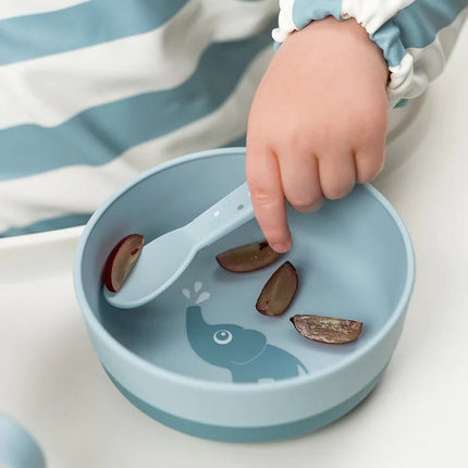 Done by Deer Baby Bestekset Happy Dots Blue koop je bij Babywinkel