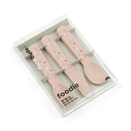 Done by Deer Baby Bestekset Happy Dots Powder koop je bij Babywinkel