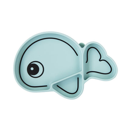 Done by Deer Baby Bordje Siliconen Stick&Stay Wally Blue koop je bij Babywinkel