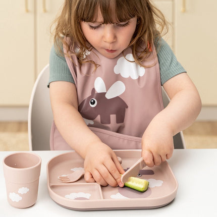 Done by Deer Babybord Happy Clouds Powder koop je bij Babywinkel