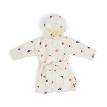 Done by Deer Badjas Baby Gots Sea Friends Beige koop je bij Babywinkel