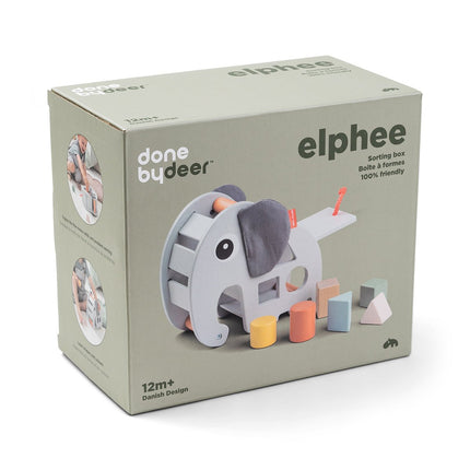 Done by Deer Houten Speelgoed Sorteerdoos Elphee Grey koop je bij Babywinkel