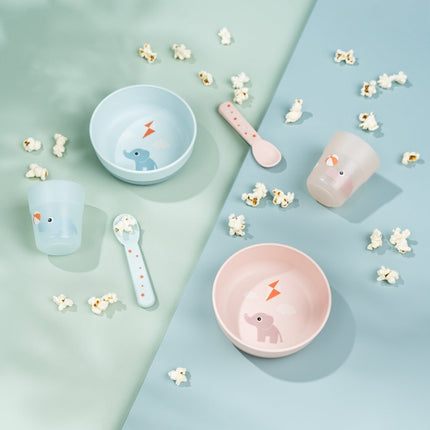 Done by Deer Kinderservies Set Playground Powder 3 Pack koop je bij Babywinkel