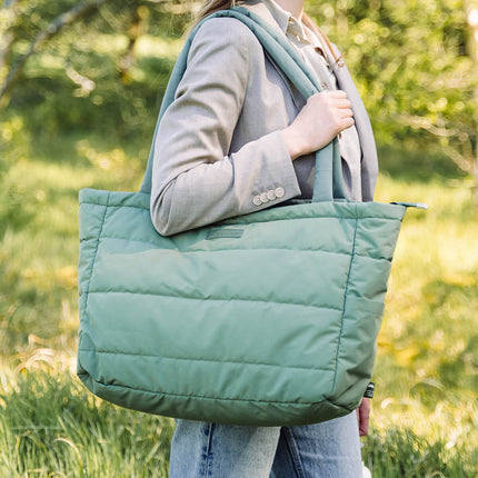 Done by Deer Luiertas Quilted Green koop je bij Babywinkel