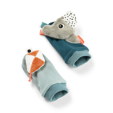 Done by Deer Rammelaar Sokken Playground Blue koop je bij Babywinkel