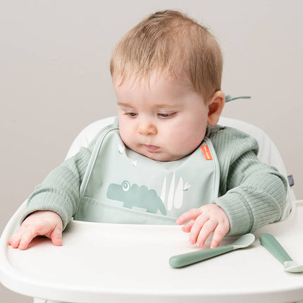 Done by Deer Slabbetje Croco Green 2St koop je bij Babywinkel