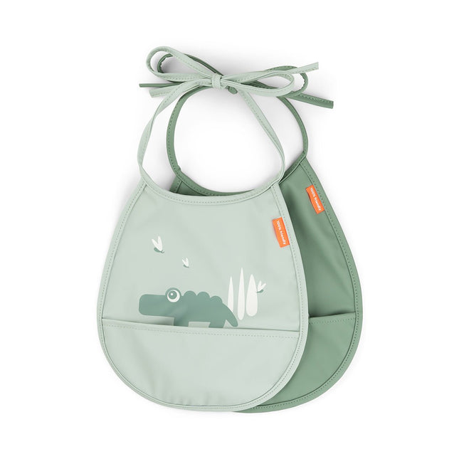 Done by Deer Slabbetje Croco Green 2St koop je bij Babywinkel