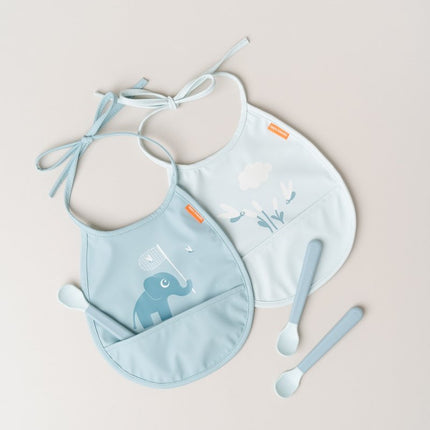 Done by Deer Slabbetje Elpee Blue 2St koop je bij Babywinkel