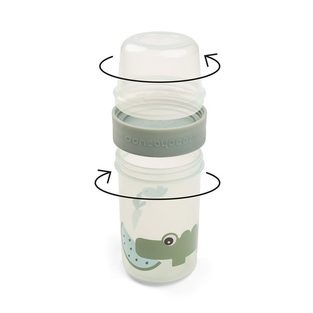 Done by Deer Snackbakje L Croco Green 480ml koop je bij Babywinkel