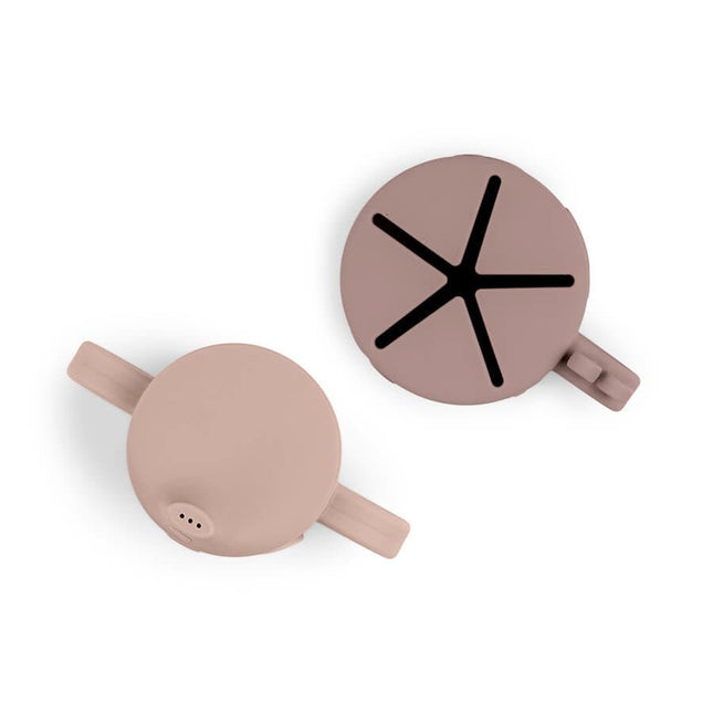 Done by Deer Snackbakje Met Drinkbeker Set Deer Friends Powder koop je bij Babywinkel