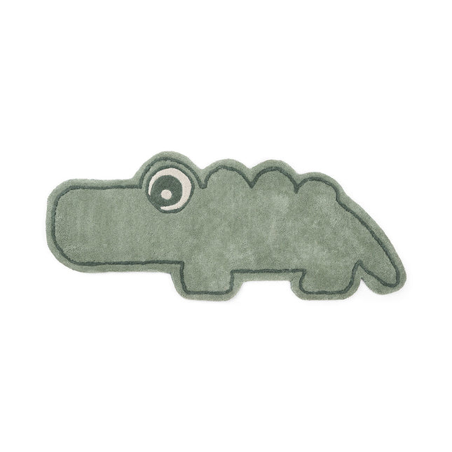 Done by Deer Vloerkleed Croco Green 110cm koop je bij Babywinkel
