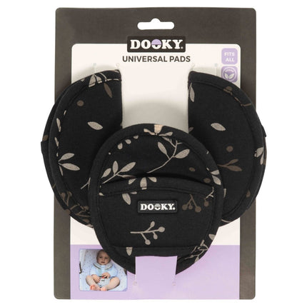 Dooky Gordelbeschermer Universal Pads Leaves Black koop je bij Babywinkel