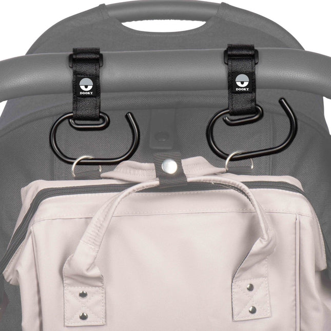 Dooky Kinderwagen Haak Groot Black 2St koop je bij Babywinkel