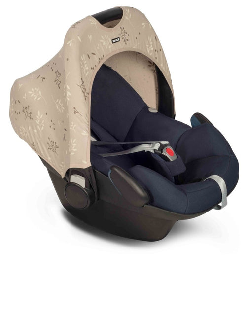 Dooky Zonnekap Hoody Leaves Beige koop je bij Babywinkel